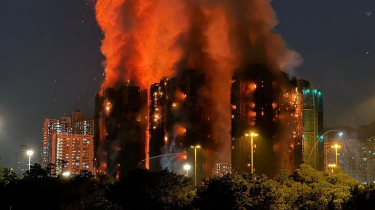 “Deadly Hong Kong High-Rise Fire Claims 44 Lives”